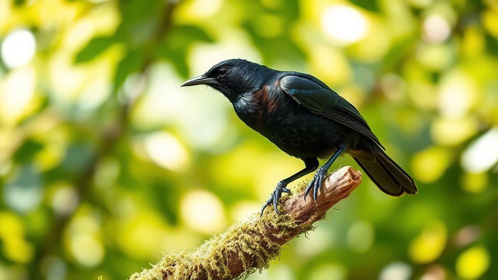 black bird brown chest