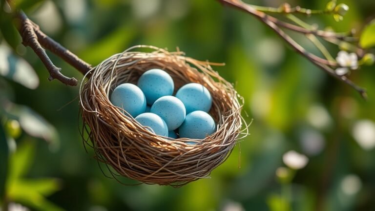 blue egg laying bird species