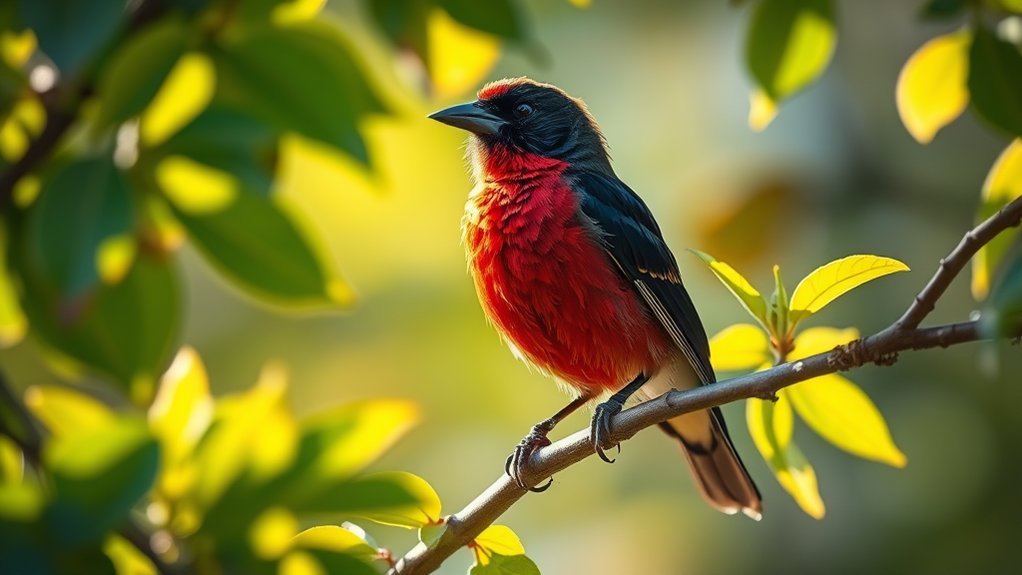 colorful songbird species