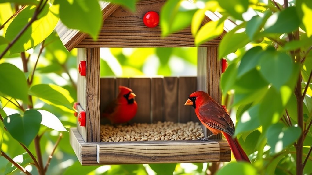 custom bird feeding station