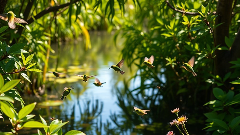 Small Green Birds in Florida: Identification and Facts 4 ecological niches and diets