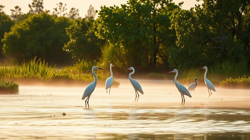 egrets habitat and conservation