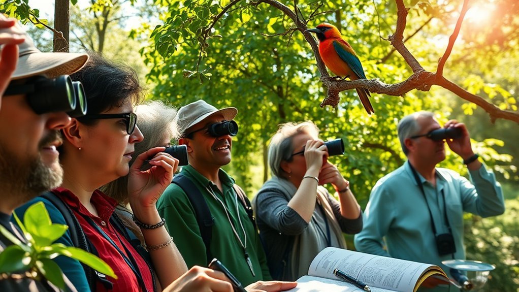 engaging with birdwatchers locally