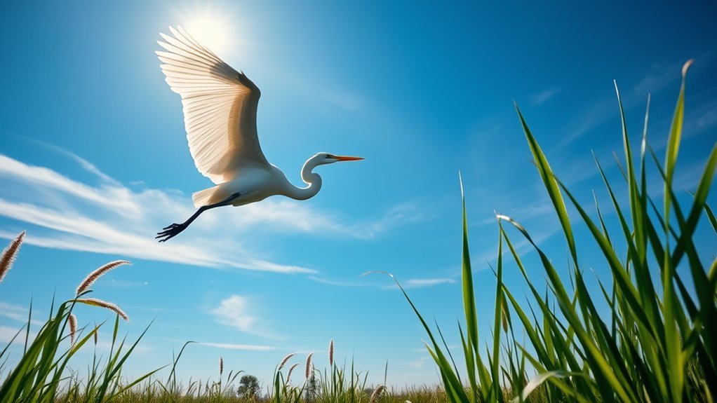 White Birds in Michigan: Identification and Facts 3 graceful white bird soaring