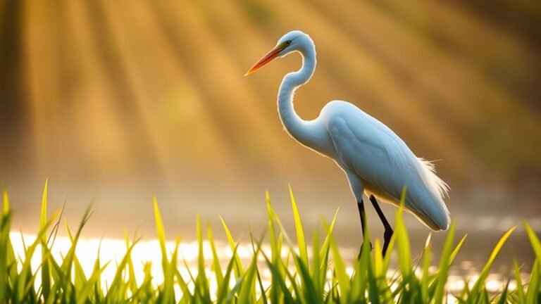 great egret conservation icon