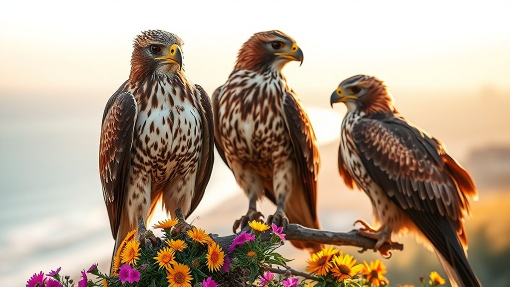 hawk watching in nature