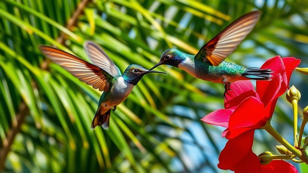 hummingbirds inhabit florida region