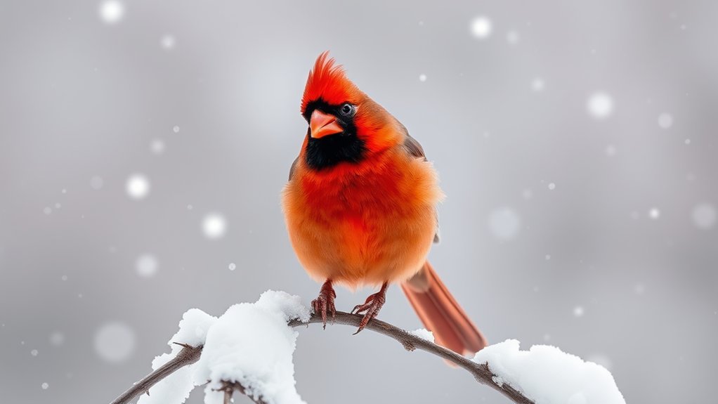iconic red bird north america