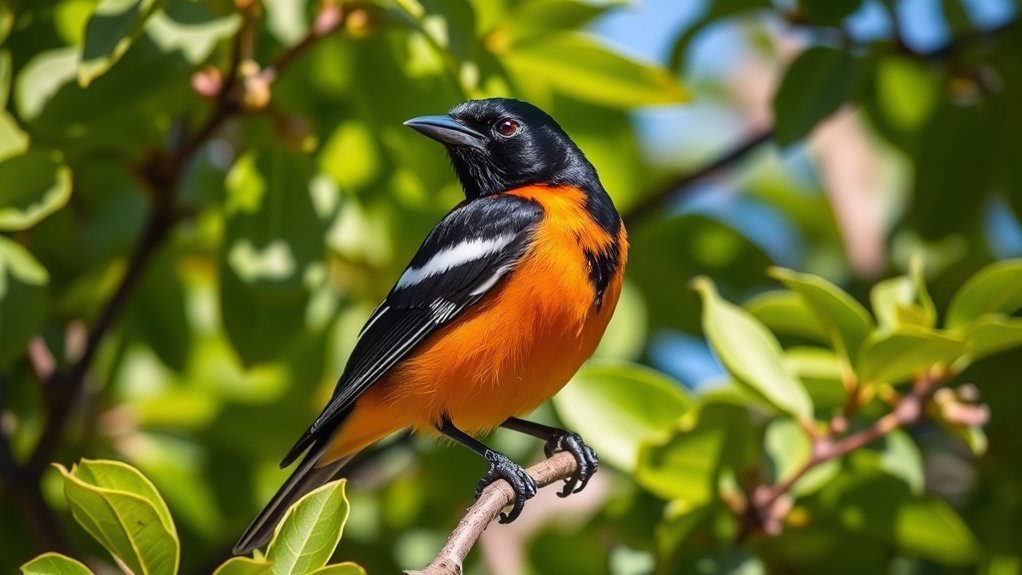 vibrant melodic songbird species