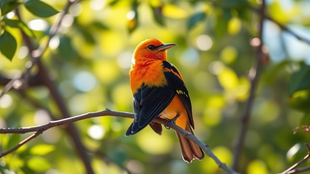 vibrant yellow and red