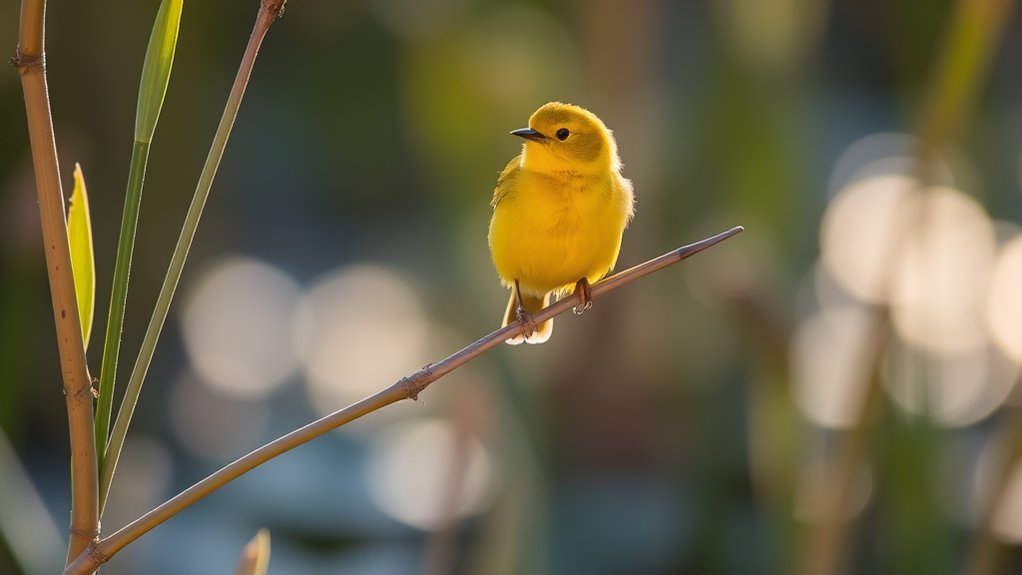 wetlands melodic yellow warbler