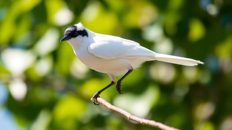 white bird black head