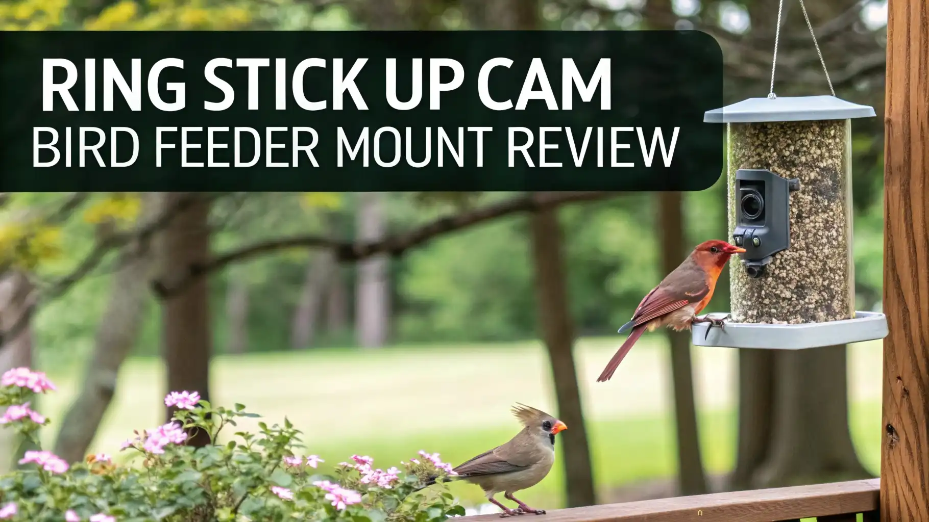 Ring Stick Up Cam Bird Feeder Mount Review
