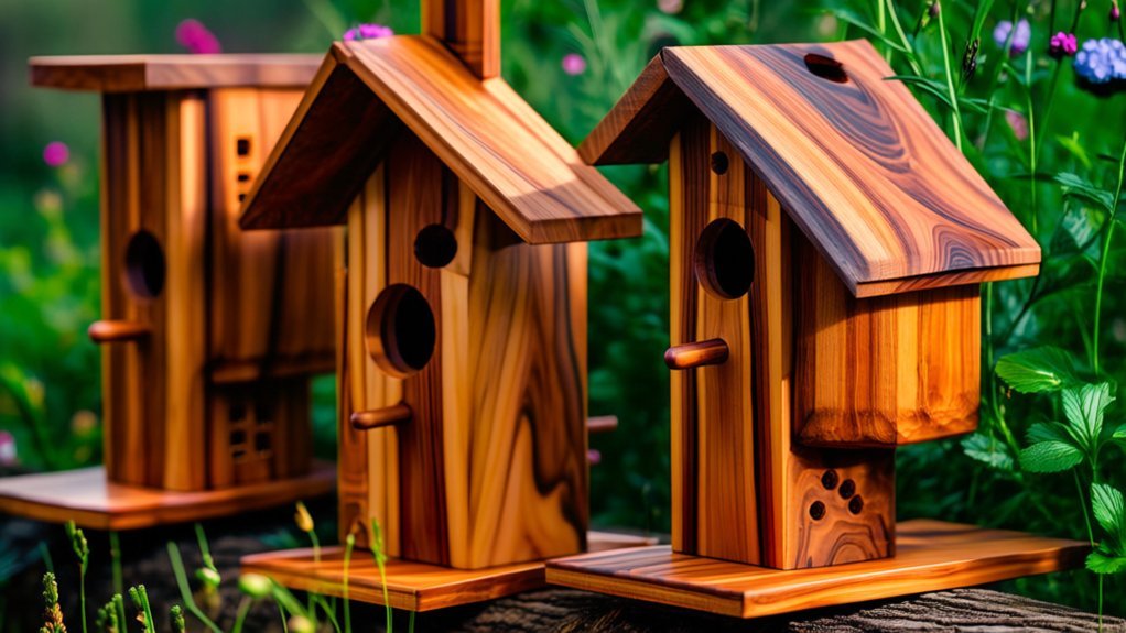 durable cedar bird houses