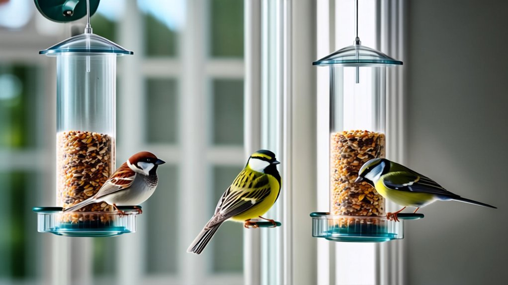 indoor window bird feeders