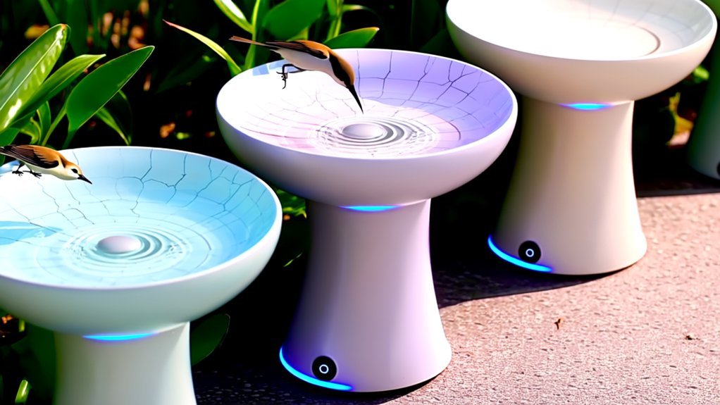 smart ceramic bird bath