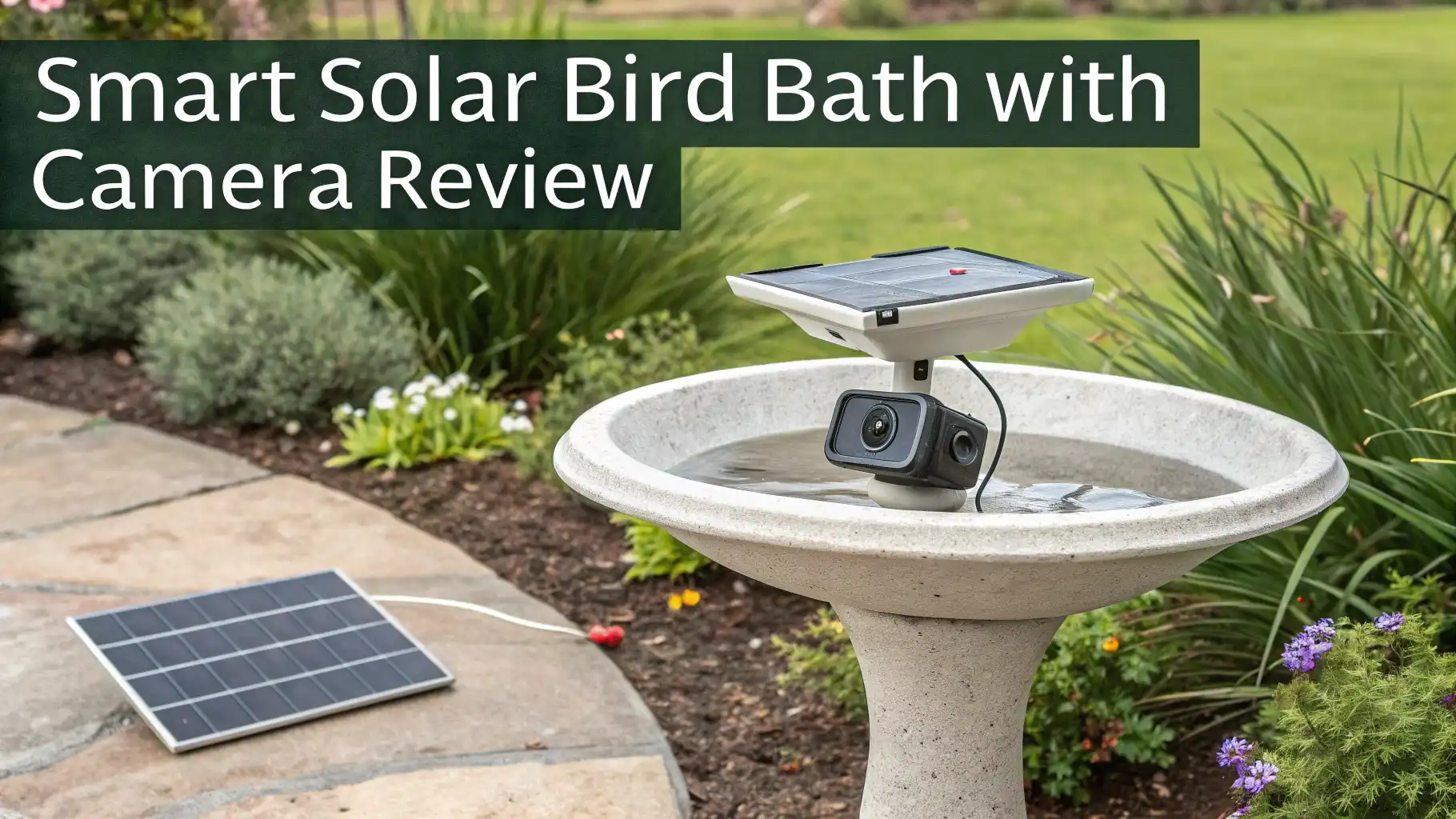 Smart Solar Bird Bath with Camera Review: Backyard Bird Watching