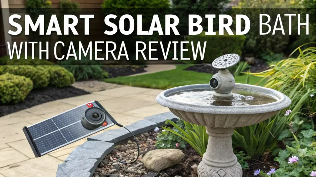 Smart Solar Bird Bath with Camera Review: Backyard Bird Watching 2 Smart Solar Bird Bath with Camera Review: Backyard Bird Watching