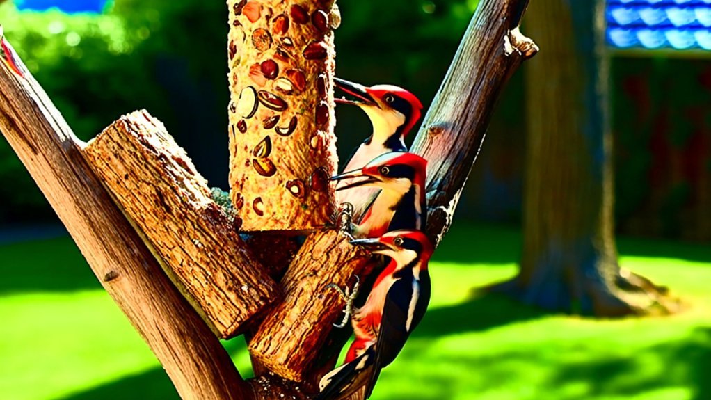 top woodpecker suet logs