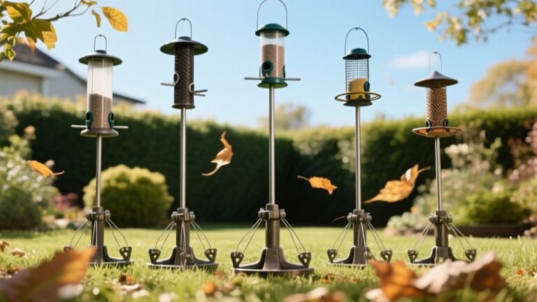 bird feeder pole stabilizers