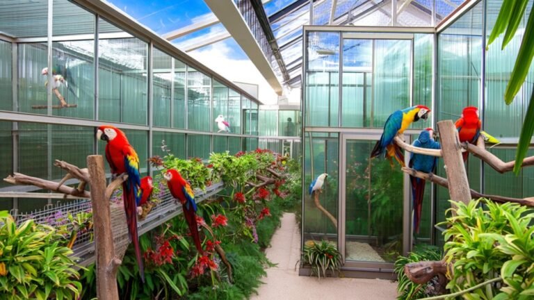 outdoor aviaries for large birds