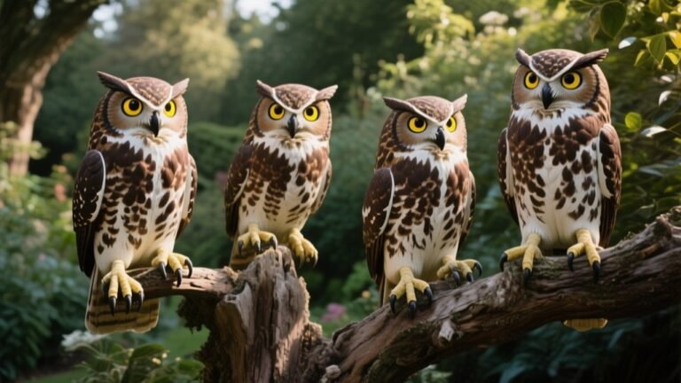 rotating head owl decoys