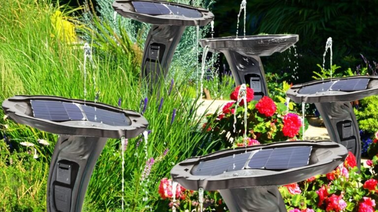 solar bird bath fountains