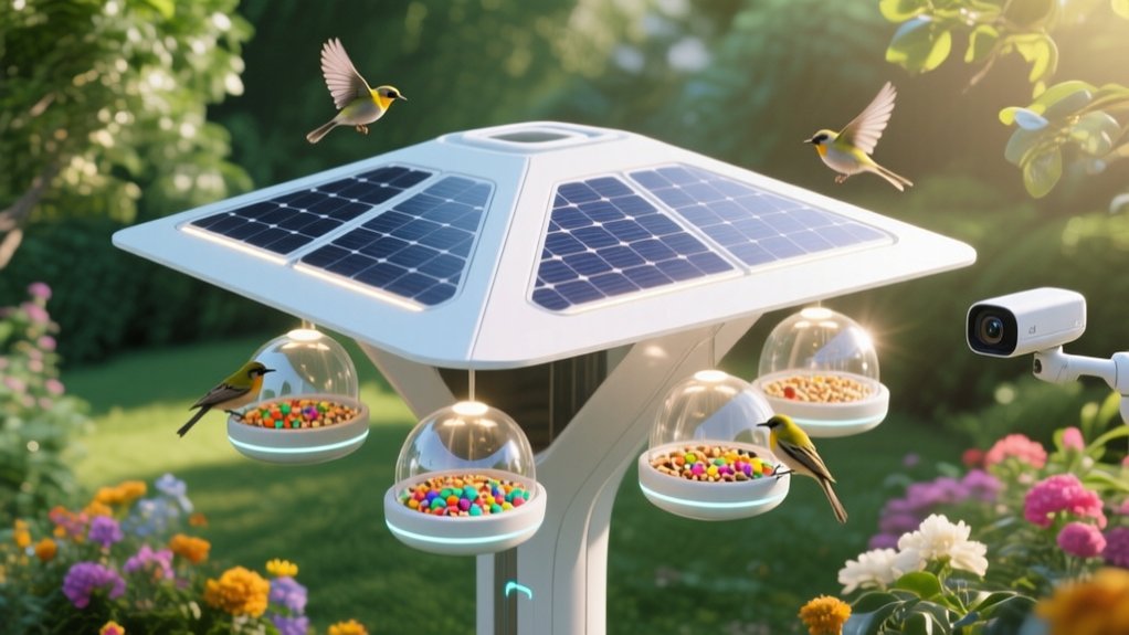 top solar powered bird feeders