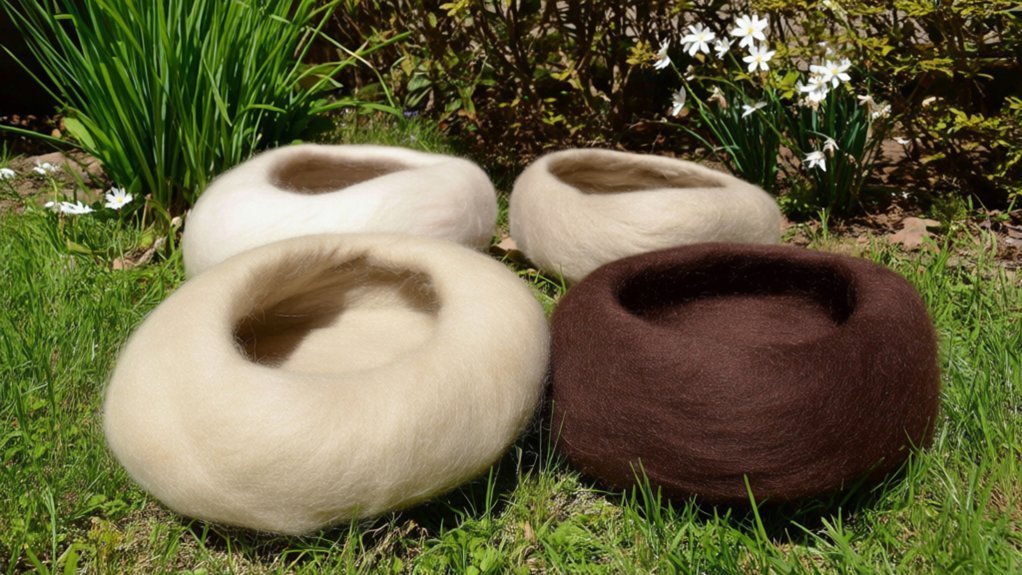 top wool nesting material holders