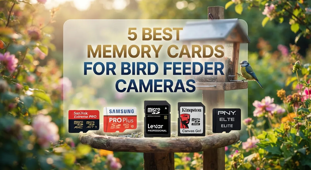 5 Best Memory Cards for Bird Feeder Cameras