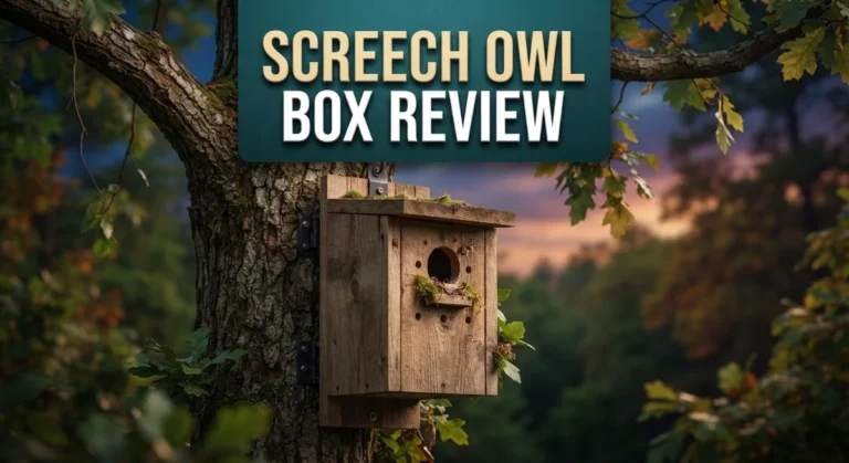 Screech Owl Box Review: Durable Cedar Nesting House for Backyard Owl Attraction