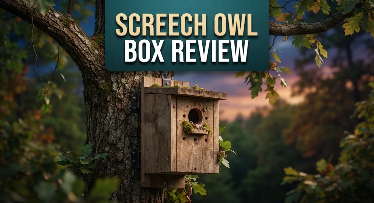 Screech Owl Box Review: Durable Cedar Nesting House for Backyard Owl Attraction