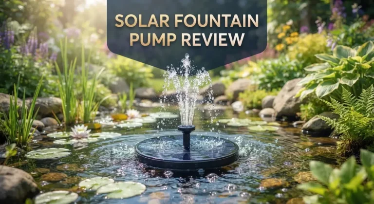 Solar Fountain Pump Review: Best Solar-Powered Water Features for Gardens