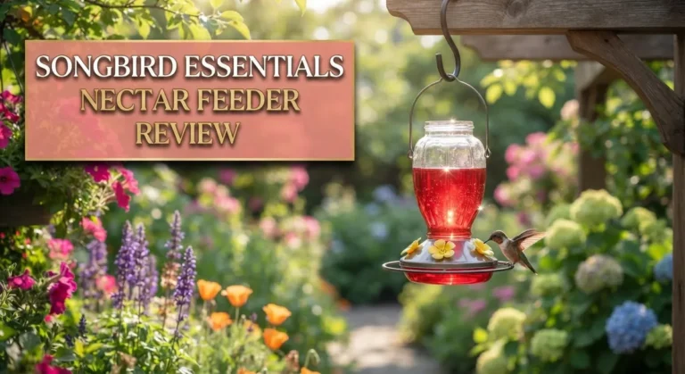 Songbird Essentials Nectar Feeder Review: Hand-Blown Glass Design for Hummingbirds and Orioles