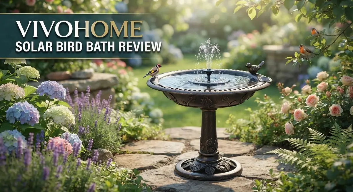 Vivohome Solar Bird Bath Review: Features, Design & Performance